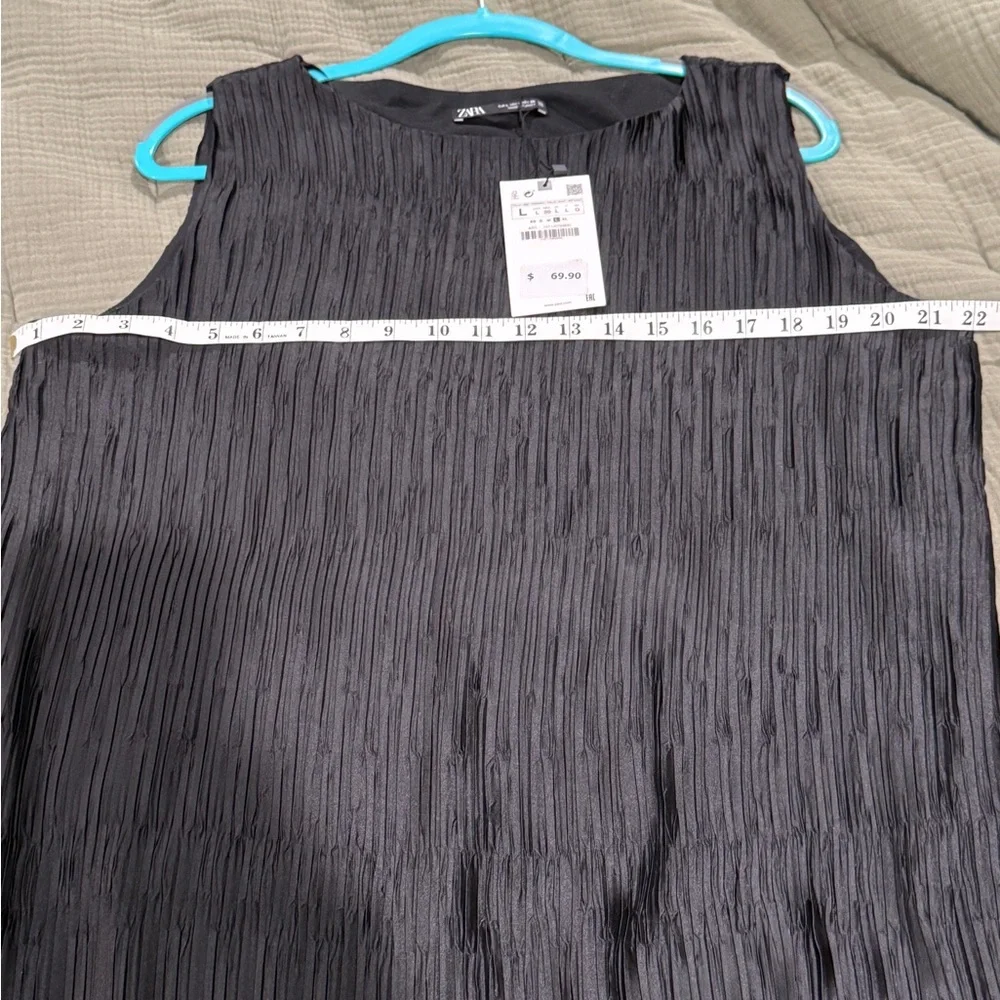 Zara Black Sleeveless Maxi Dress - Large - Picture 6 of 8